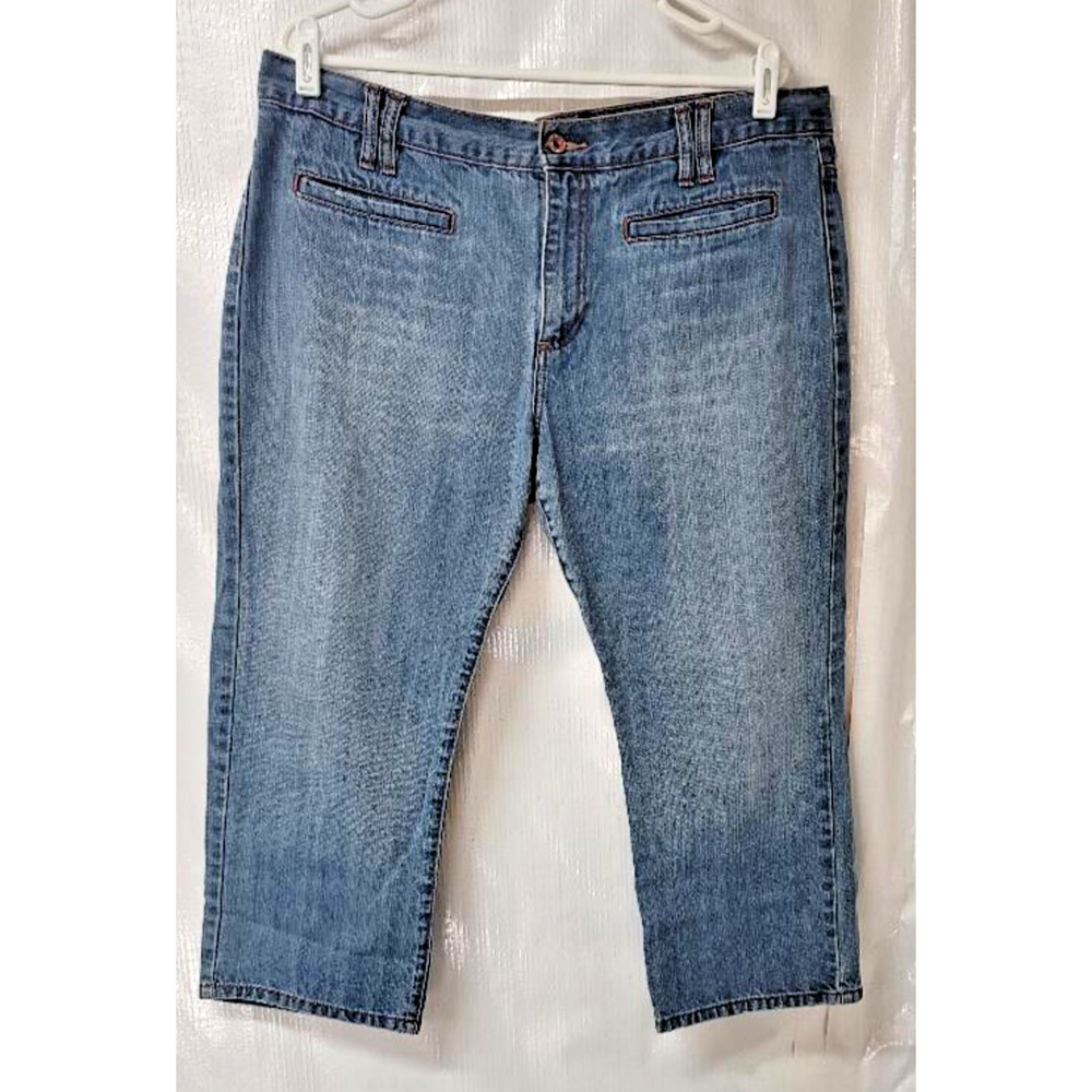 Old Navy Women's OG Straight Ankle Blue Jeans - low waist, size 16